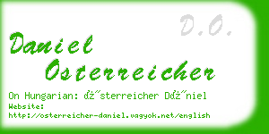 daniel osterreicher business card
